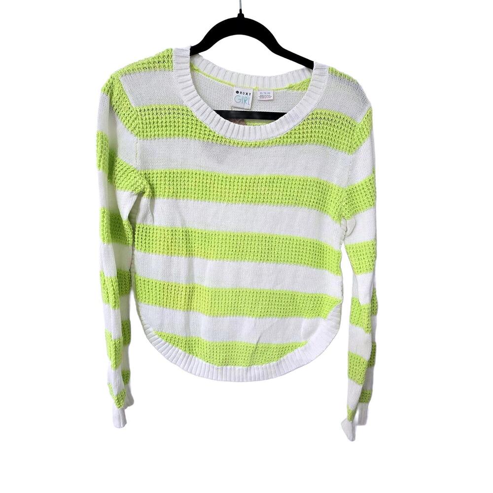 Roxy Girl Lightweight Striped Sweater - XL